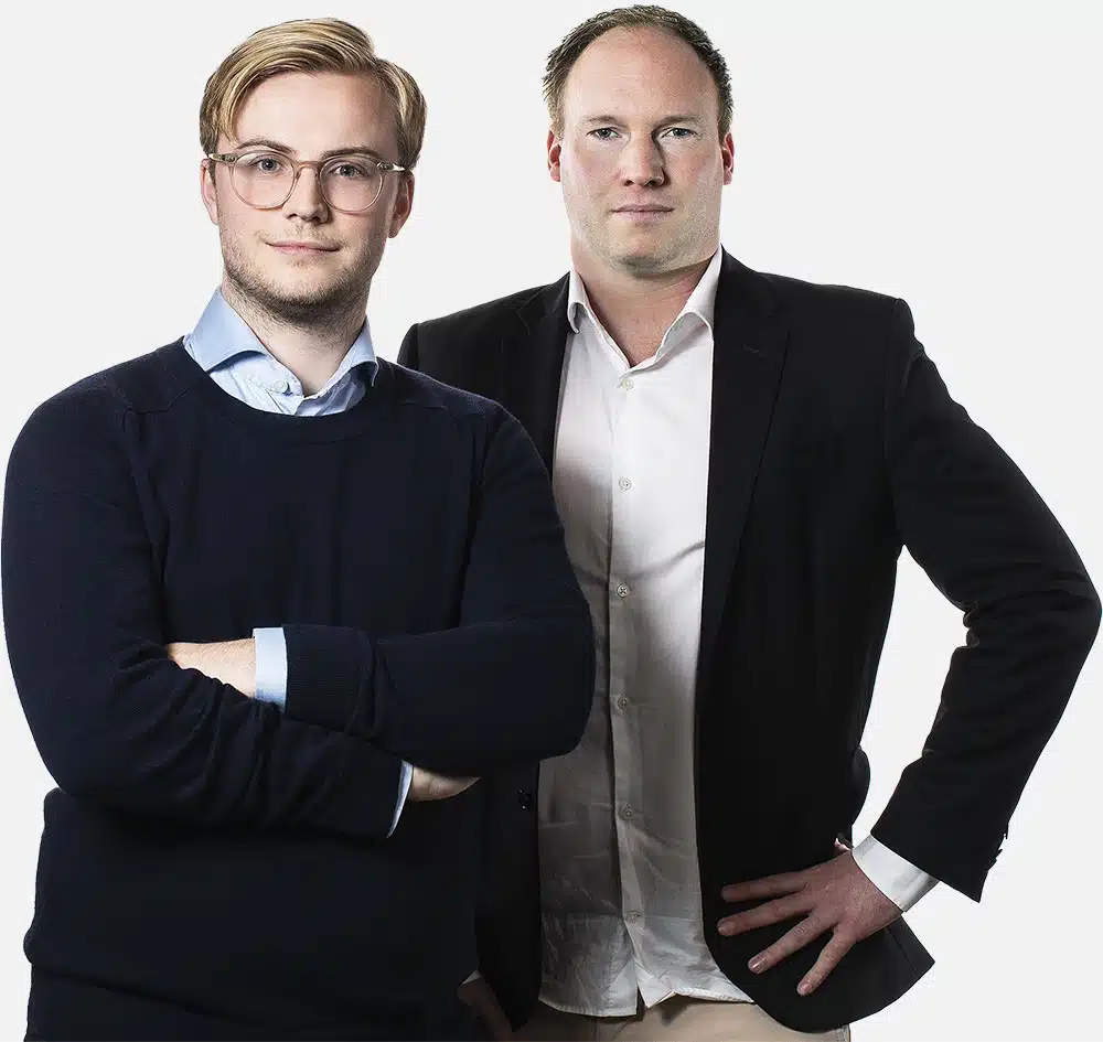 Johan och Albin, grundare av InvesteraMera